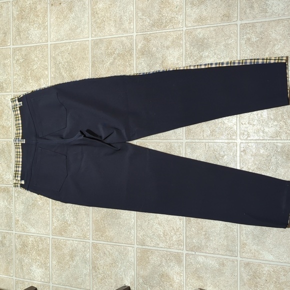 Vintage Ficelle stretch two tones front plaid pants 40/US 8 NWT - Picture 5 of 9